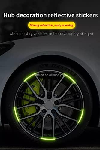 20Pcs Car Wheel Radium Sticker| Car & Bike Wheel Decoration Reflective Sticker Roposo Clout