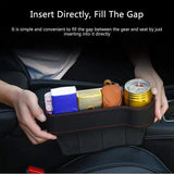 Seat Pockets PU Leather Car Console Side Organizer with Roposo Clout