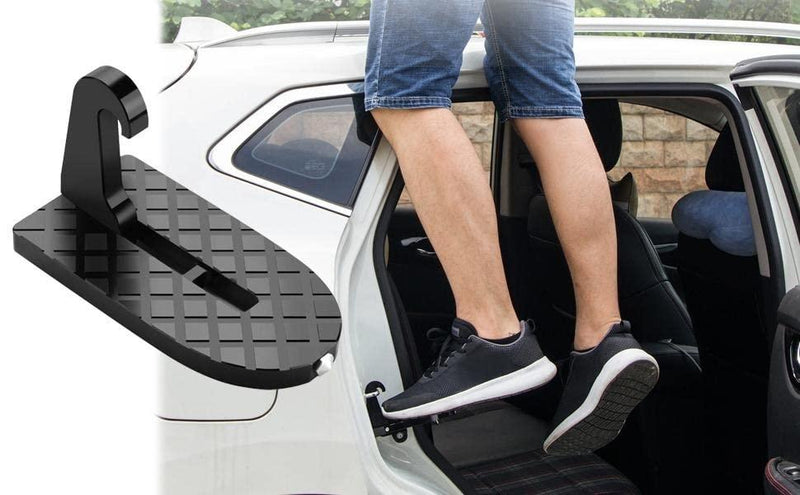 Car Doorstep Climber Car Doorstep Elevate your car experience with our Car Doorstep Climber. Easily access your car's roof with this sturdy and non-slip platform. Attach it to most car door latches, and use it for loading roof racks, cleaning, and more