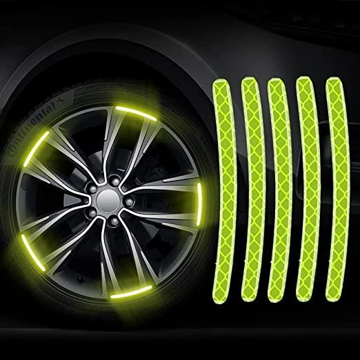 20Pcs Car Wheel Radium Sticker| Car & Bike Wheel Decoration Reflective Sticker Roposo Clout