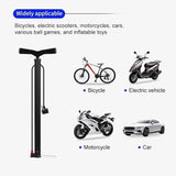 High Presure Cycle Pump, Portable 120 PSI Aluminum Alloy Bicycle Floor Air Pump Suitable Presta and Shrader Valve Roposo Clout