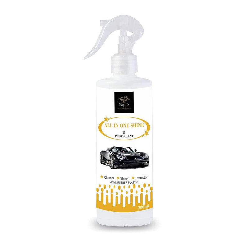 Sapi'S All in One Shine & Protectant Liquid Body Polish to Shine and Protect Vinyl, Rubber and Plastic - 200 ml Roposo Clout