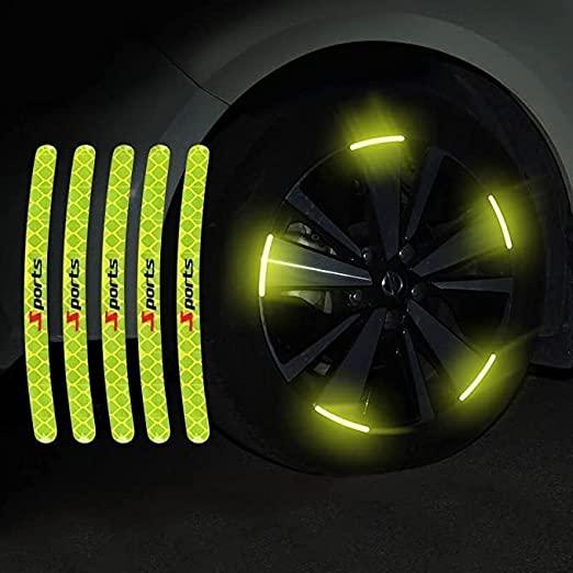 20Pcs Car Wheel Radium Sticker| Car & Bike Wheel Decoration Reflective Sticker Roposo Clout