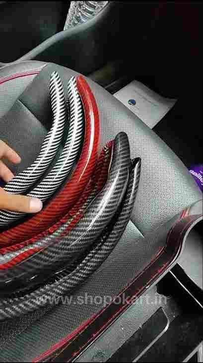 New Carbon Fiber ABS Texture Steering Wheel Grip Cover for Cars Roposo Clout