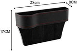 Seat Pockets PU Leather Car Console Side Organizer with Roposo Clout