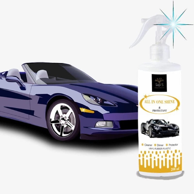 Sapi'S All in One Shine & Protectant Liquid Body Polish to Shine and Protect Vinyl, Rubber and Plastic - 200 ml Roposo Clout