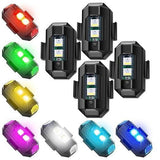 Safety Signal Aircraft Blinking Strobe 7 Colors Led Light Multipurpose Waterproof for Motorbike (Pack of 4) Roposo Clout